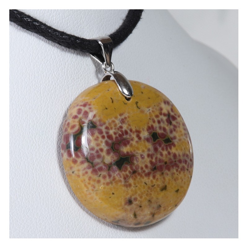 Pendentif Argent - Jaspe Orbiculaire