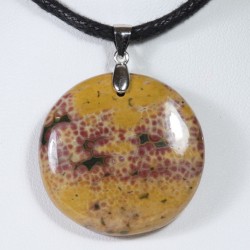 Pendentif Argent - Jaspe Orbiculaire