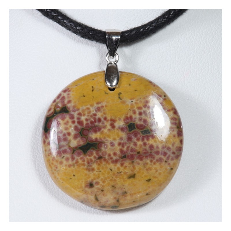 Pendentif Argent - Jaspe Orbiculaire