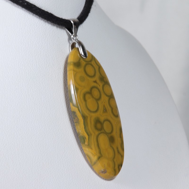 Pendentif Argent - Jaspe Orbiculaire