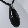 Pendentif Argent - Obsidienne Mentogochol
