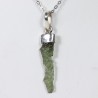 Pendentif Moldavite brute - Argent 925
