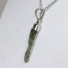 Pendentif Moldavite brute - Argent 925