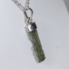 Pendentif Moldavite brute - Argent 925