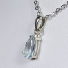 Pendentif Aigue Marine - Argent 925