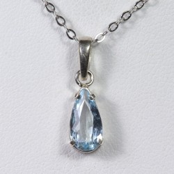 Pendentif Aigue Marine - Argent 925