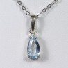 Pendentif Aigue Marine - Argent 925