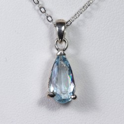 Pendentif Aigue Marine - Argent 925