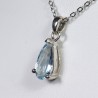 Pendentif Aigue Marine - Argent 925