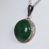 Pendentif Jade Néphrite - Argent 925