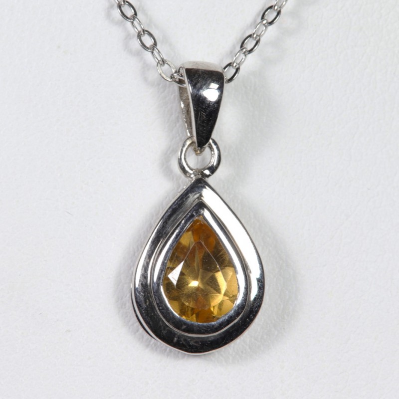 Pendentif Citrine - Argent 925
