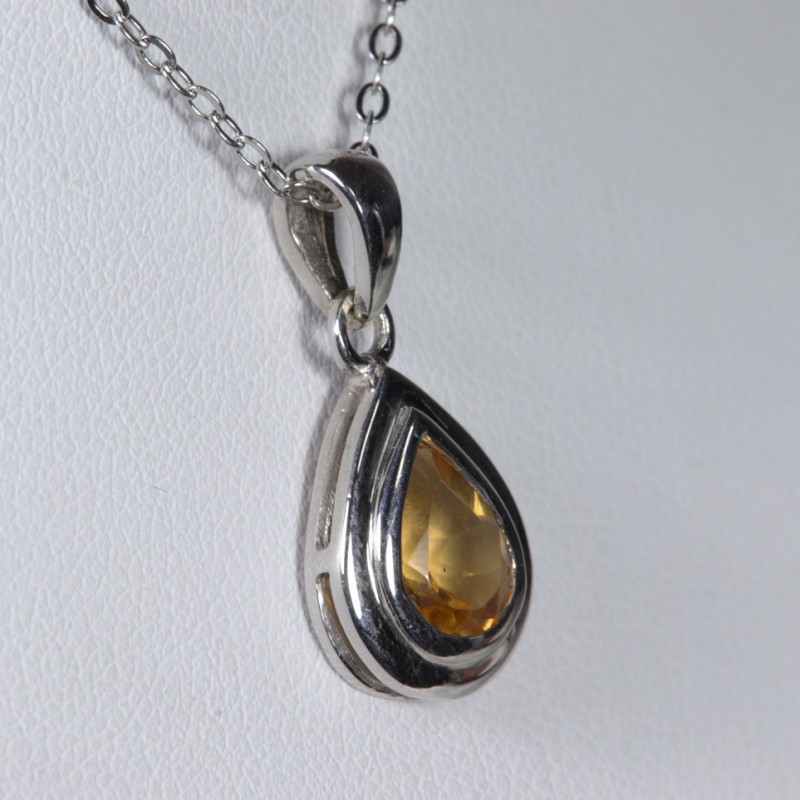 Pendentif Citrine - Argent 925