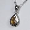 Pendentif Citrine - Argent 925