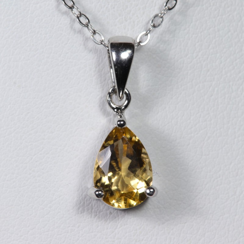 Pendentif Citrine - Argent 925