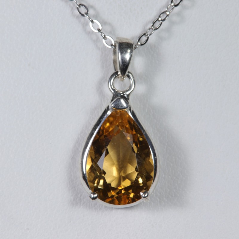 Pendentif Citrine - Argent 925