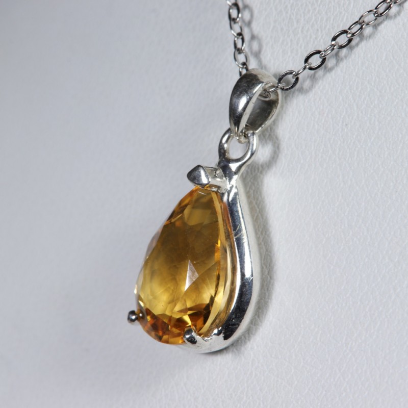 Pendentif Citrine - Argent 925