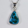 Pendentif Chrysocolle Malachite - Argent 925