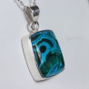 Pendentif Chrysocolle Malachite - Argent 925