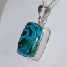 Pendentif Chrysocolle Malachite - Argent 925