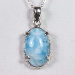 Pendentif Larimar - Argent 925