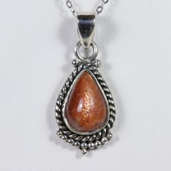 Pendentif Pierre de Soleil - Argent 925
