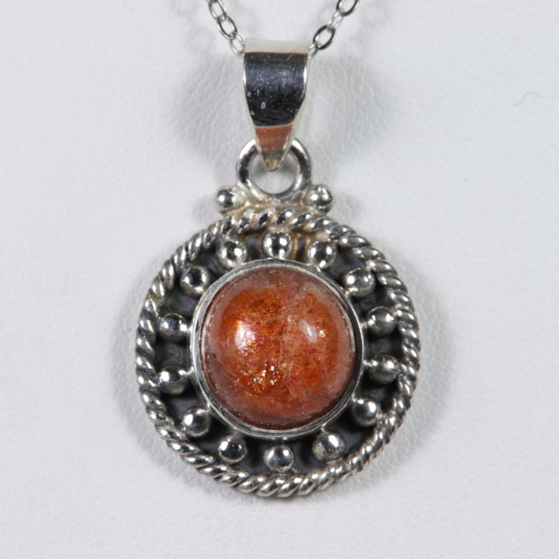 Pendentif Pierre de Soleil- Argent 925