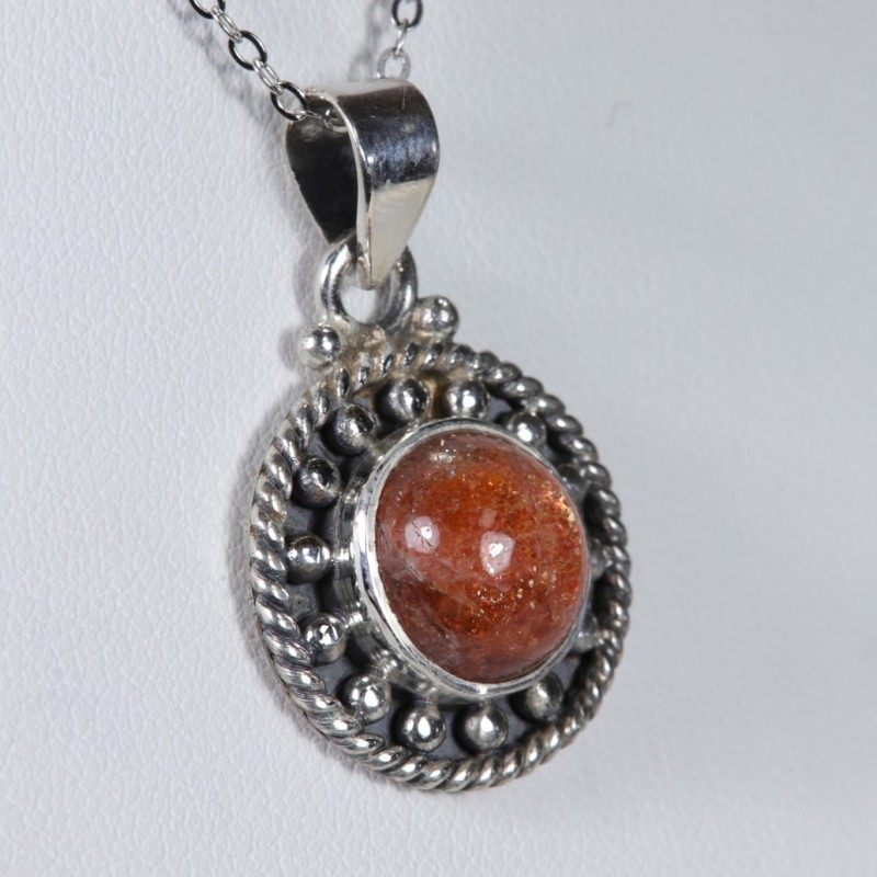 Pendentif Pierre de Soleil- Argent 925