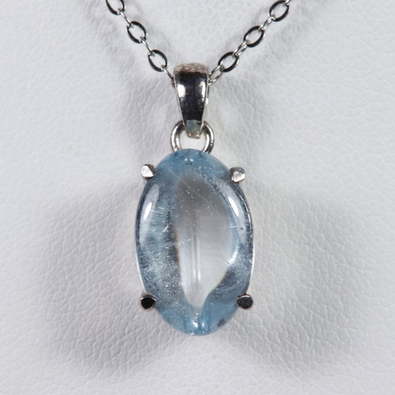 Pendentif Topaze Bleue - Argent 925