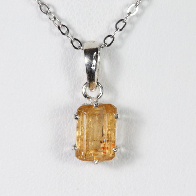 Pendentif Topaze Impériale - Argent 925