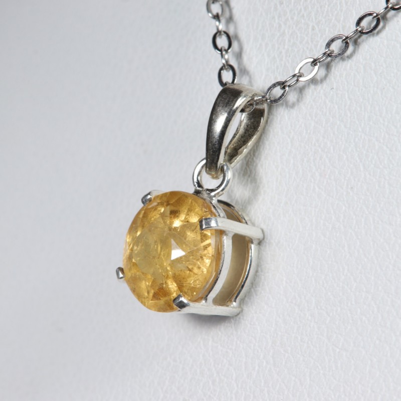 Pendentif Topaze Impériale - Argent 925