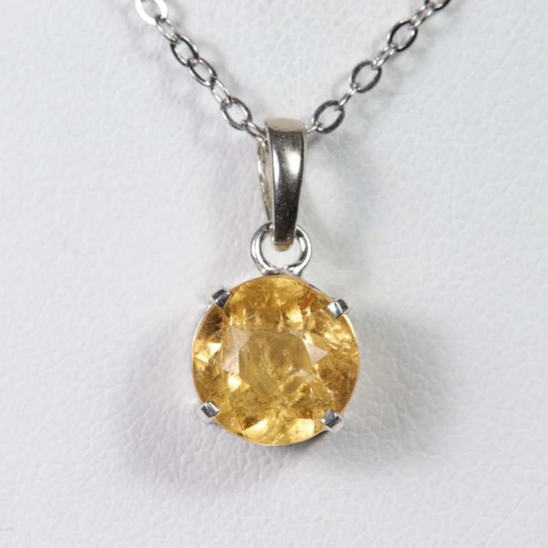 Pendentif Topaze Impériale - Argent 925