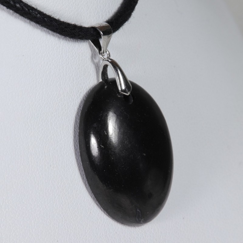Pendentif Argent - Shungite