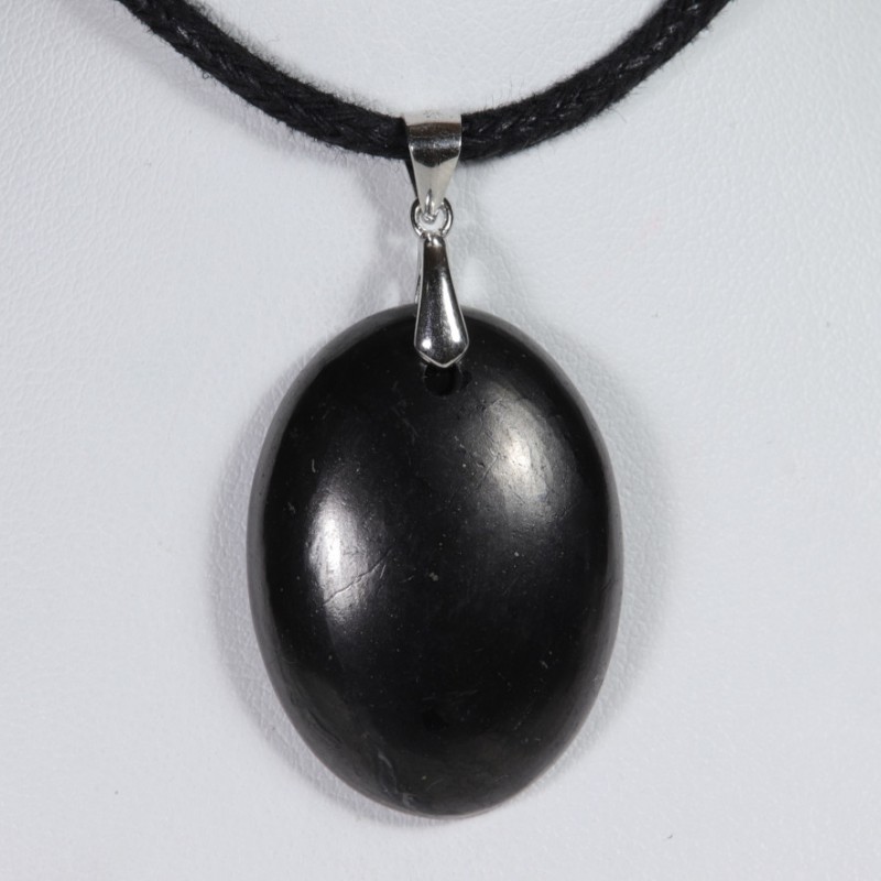Pendentif Argent - Shungite