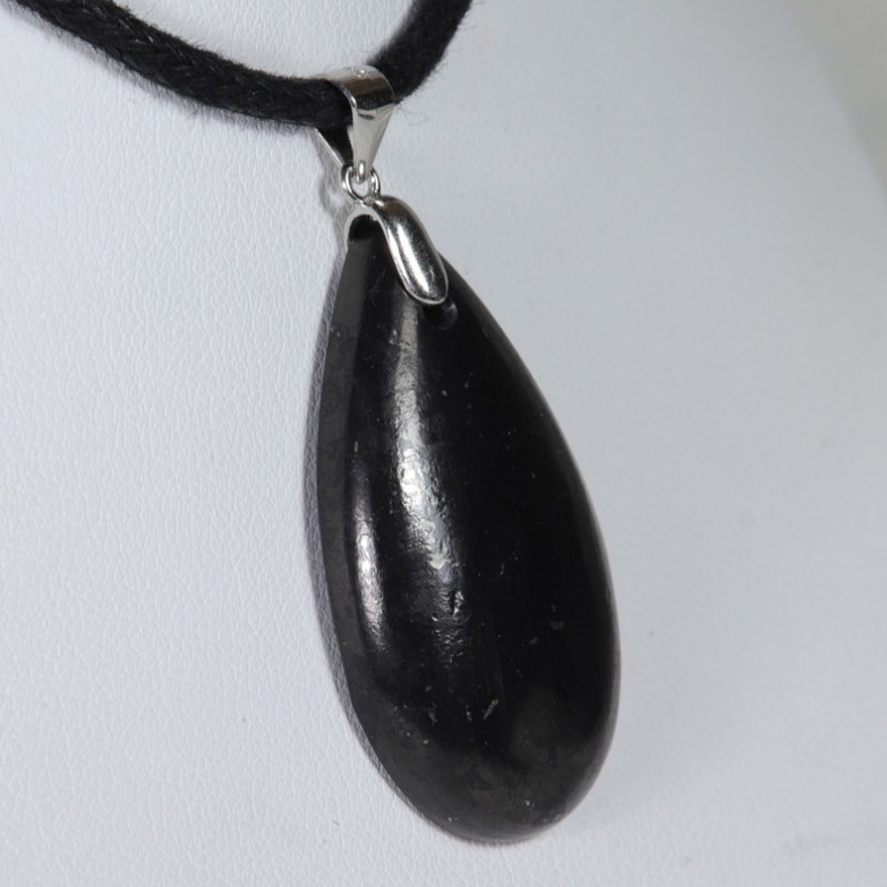 Pendentif Argent - Shungite