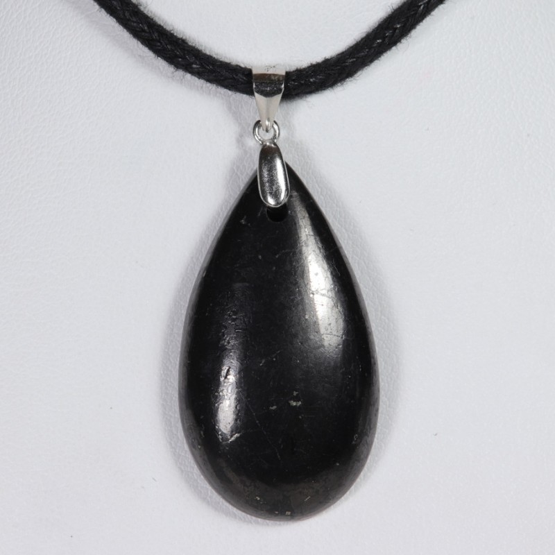 Pendentif Argent - Shungite