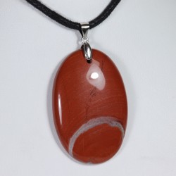 Pendentif Argent - Jaspe Rouge