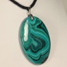 Pendentif Argent - Malachite