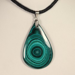 Pendentif Argent - Malachite