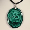 Pendentif Argent - Malachite
