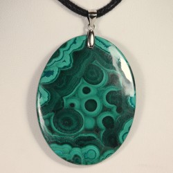 Pendentif Argent - Malachite