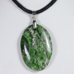 Pendentif Argent - Diopside Chrome