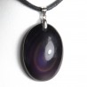 Pendentif Argent - Obsidienne Œil Céleste