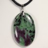 Pendentif Argent - Zoïsite à Rubis
