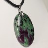 Pendentif Argent - Zoïsite à Rubis