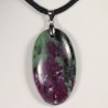 Pendentif Argent - Zoïsite à Rubis