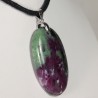 Pendentif Argent - Zoïsite à Rubis