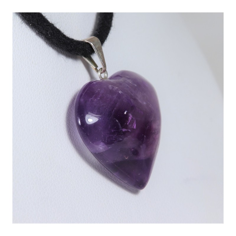 Pendentif Cœur - Améthyste