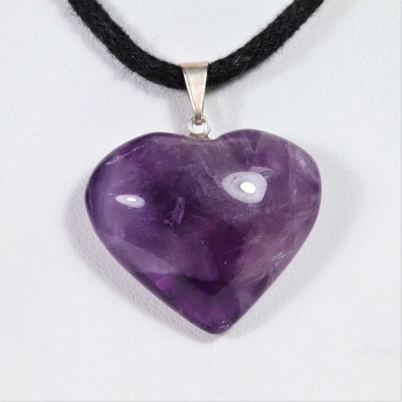 Pendentif Cœur - Améthyste