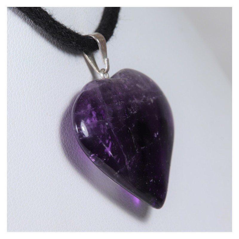 Pendentif Cœur - Améthyste