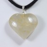 Pendentif Cœur - Quartz Rutile